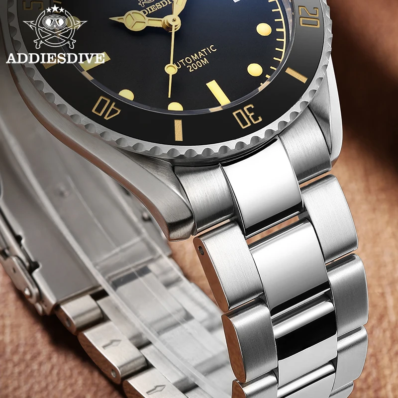 ADDIESDIVE Man Automatic Mechanical Watches Sapphire Glass 20Bar Waterproof 316L Steel European American Casual Reloj Hombre