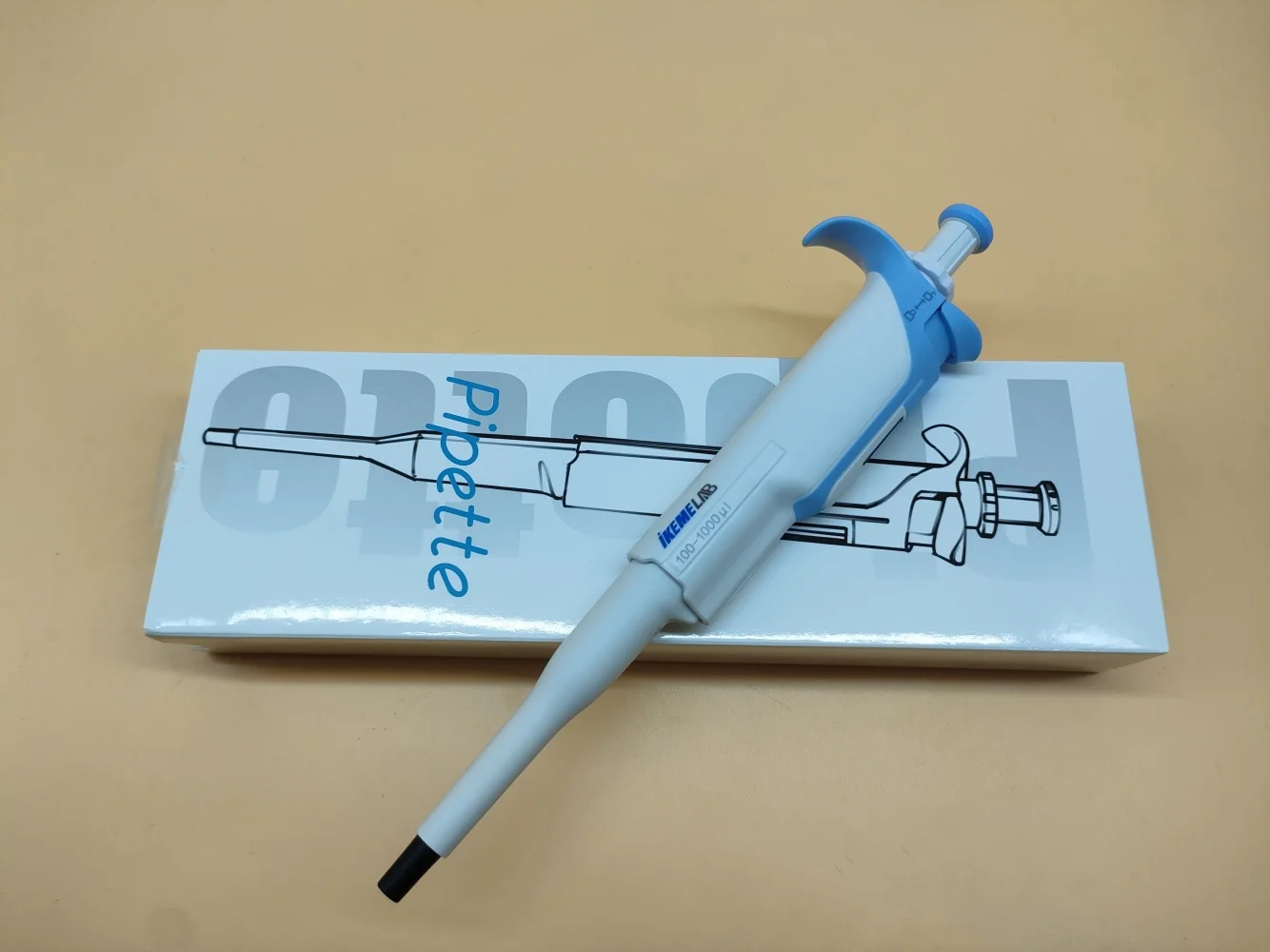 Pipetta da laboratorio IKEME Pipetta digitale regolabile 100-1000ul Attrezzatura da laboratorio per micropipette completamente sterilizzabile con punte per pipette