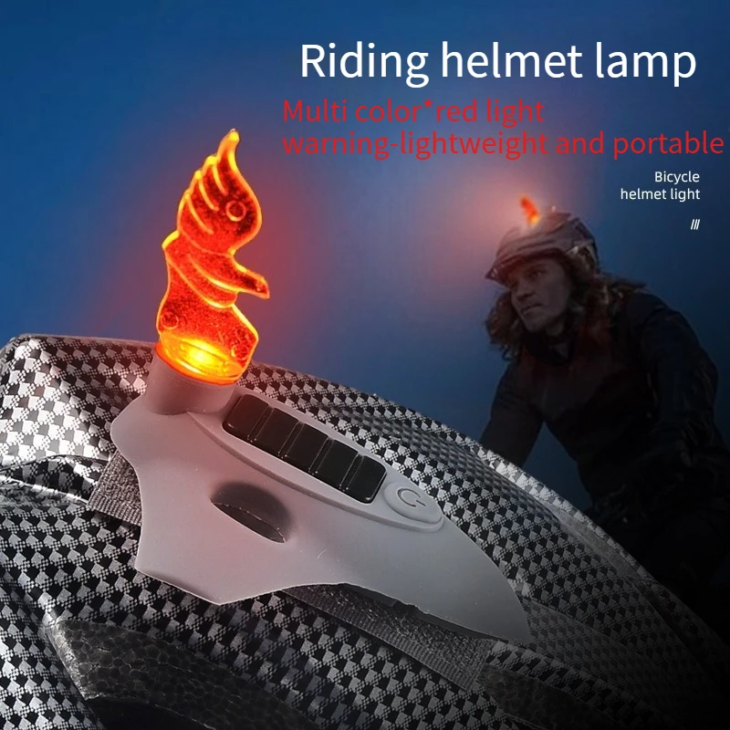 

Motorcycle and bicycle riding helmet lamp Type-c fast charging compact portable warning light Safe night riding airplane lamp