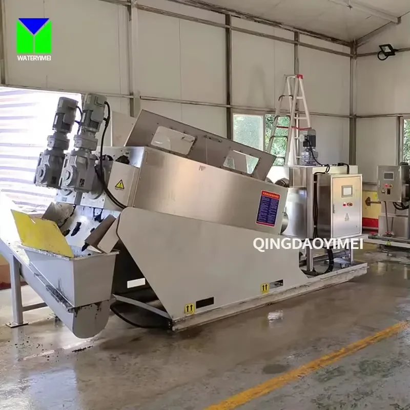 Automatic Multi-Plate Sludge Dewatering Screw Filter Press for Municipal Wastewater Treatment