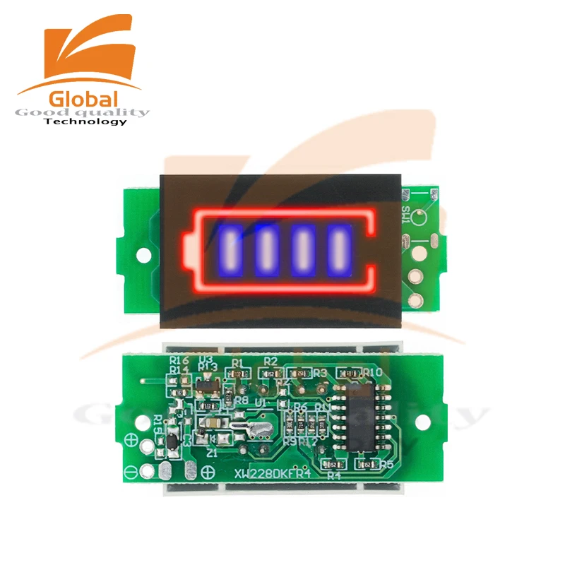 1-8S 1S/2S/3S/4S Single 3.7V Lithium Battery Capacity Lucky Indicator Module 4.2V Display Electric Vehicle Battery Power Tester