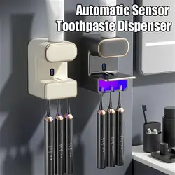 3 Mode Smart Automatic Sensor Toothpaste Dispenser Slots Wall Mounted Electric Toothpaste Squeezer For Bathroom Accessories