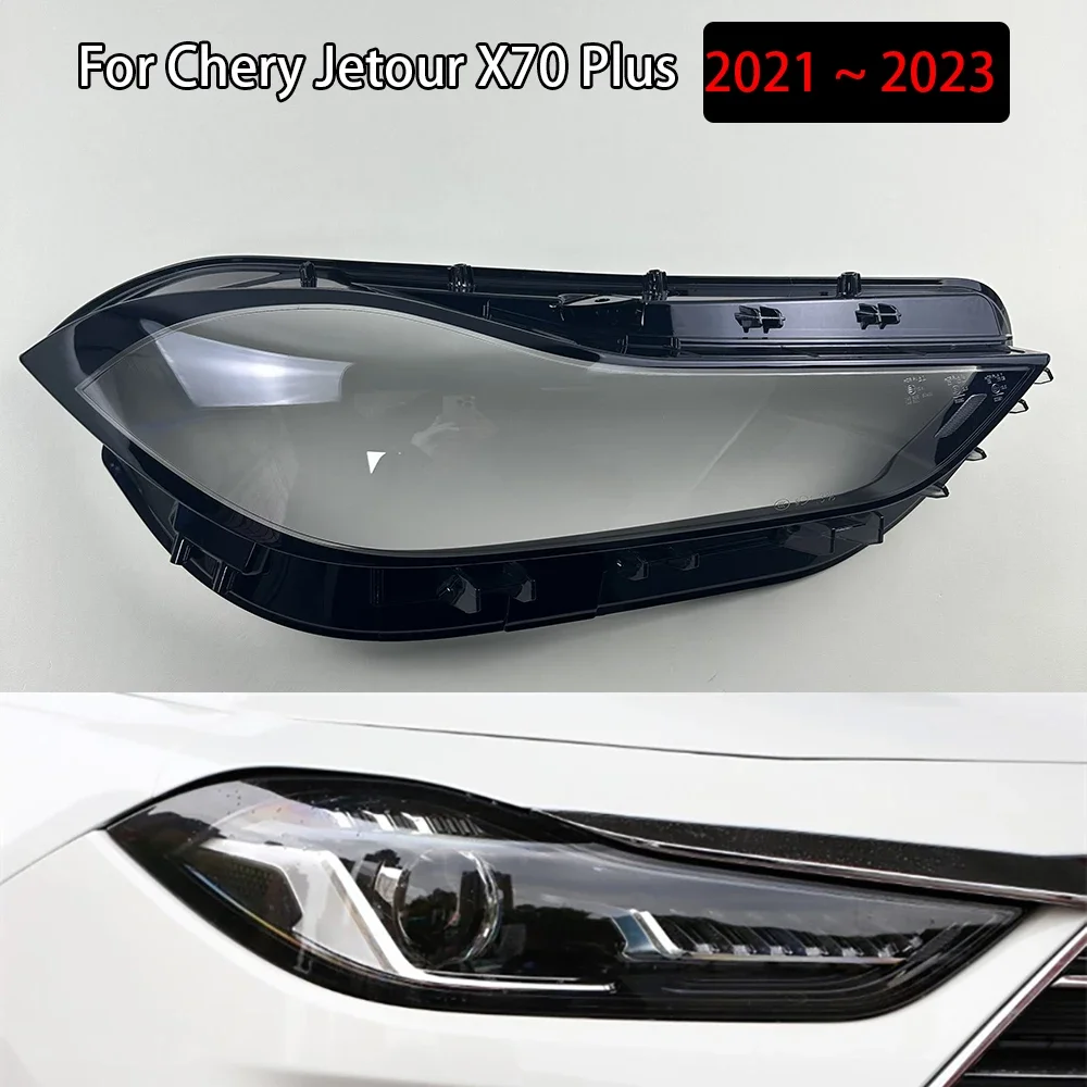 

For Chery Jetour X70 Plus 2021 2022 2023 Front Headlamp Cover Transparent PC Lampshade Headlight Shell Lens Plexiglass
