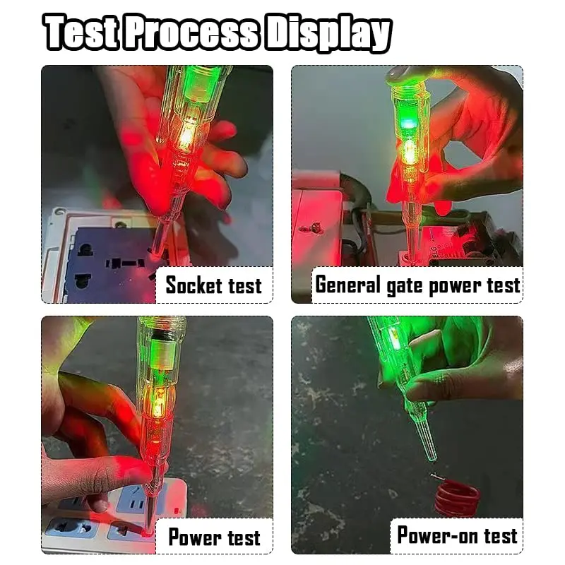 Caneta testador de tensão inteligente sem contato indução detector de energia digital lápis chave de fenda elétrica indicador de circuito sonda