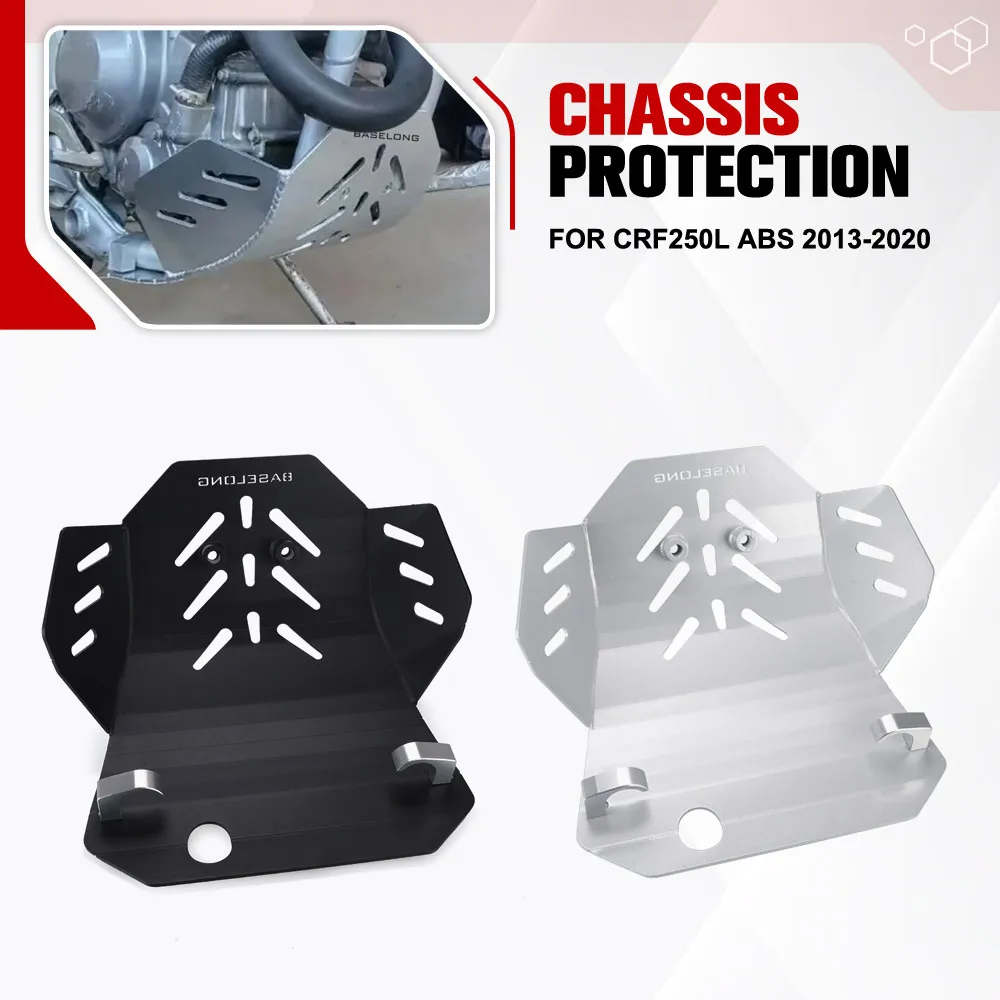 

For HONDA CRF250L ABS 2013 2014 2015 2016 2017 2018 2019 2020 Engine Chassis Belly Pan Protector Aluminum Skid Plate COVER Guard