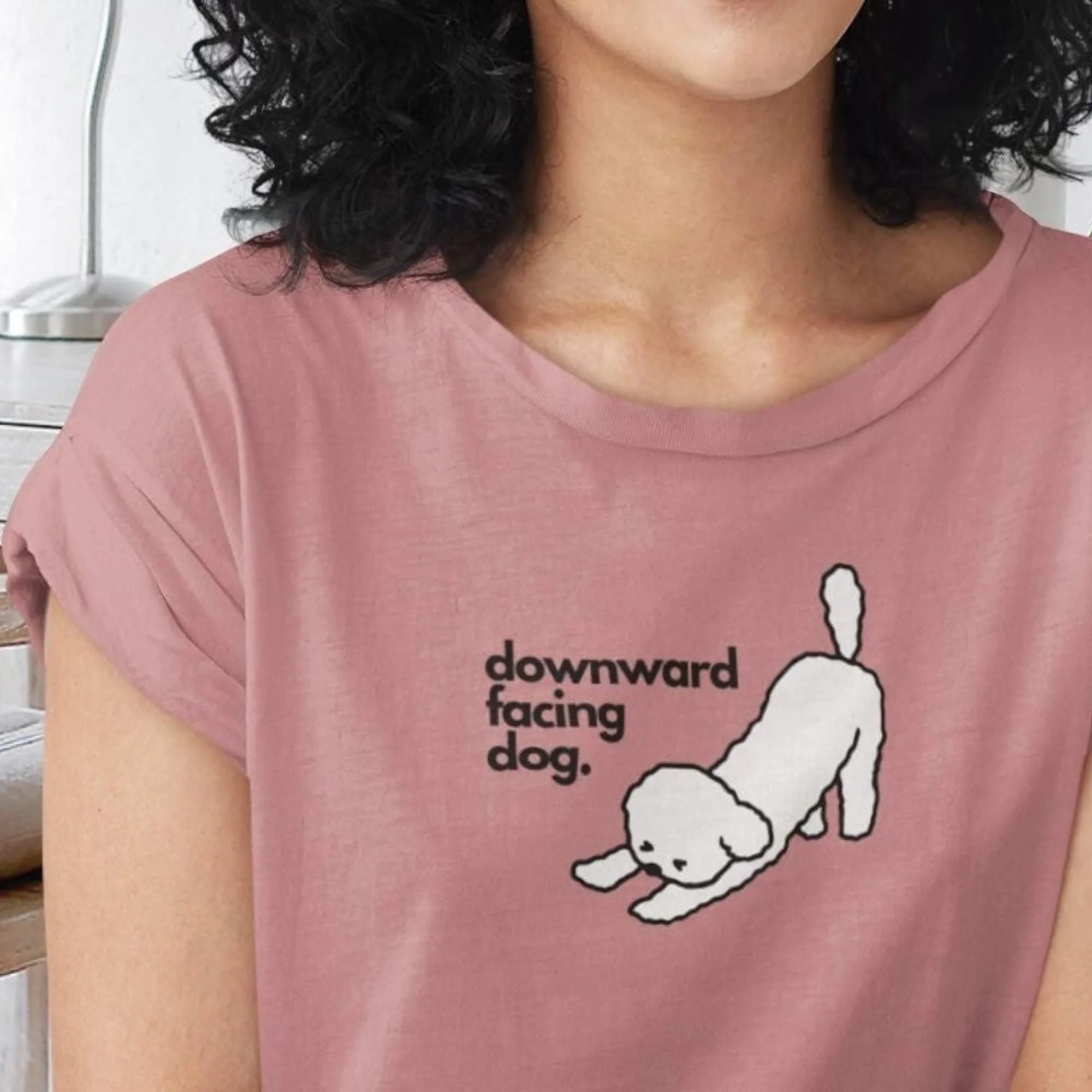 Downward Facing Dog T Shirt Yoga S For Yogi Funny Meditation Lover Clothes Spiritual