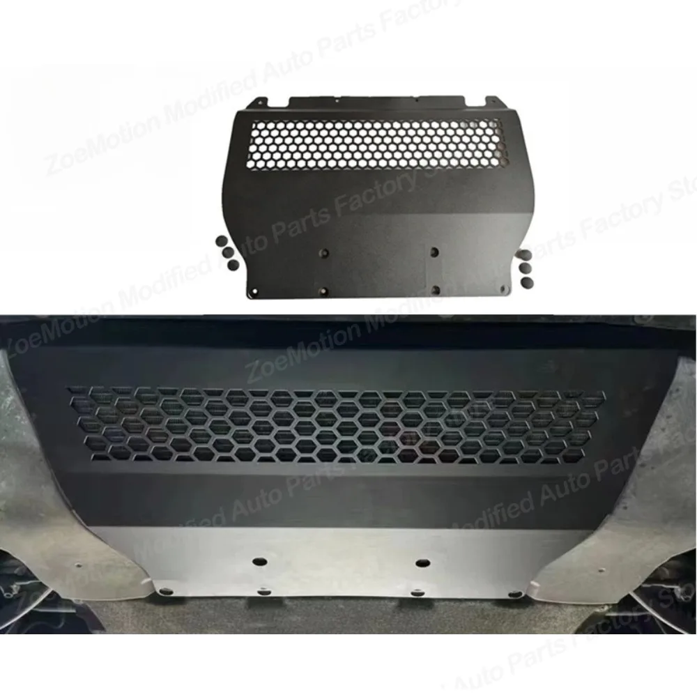 Car Engine Powered Lower Guard for BMW X3M X4M F97 F98 2018-2024 Aluminum Alloy Oil Cooler Protection Plate Body Kits Auto Parts