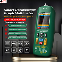 BSIDE Handheld Digital Oscilloscope Multimeter, 10MHz Bandwidth with 48MSa/s Sampling Rate, Capacitance Diode Amp Ohm Continuity