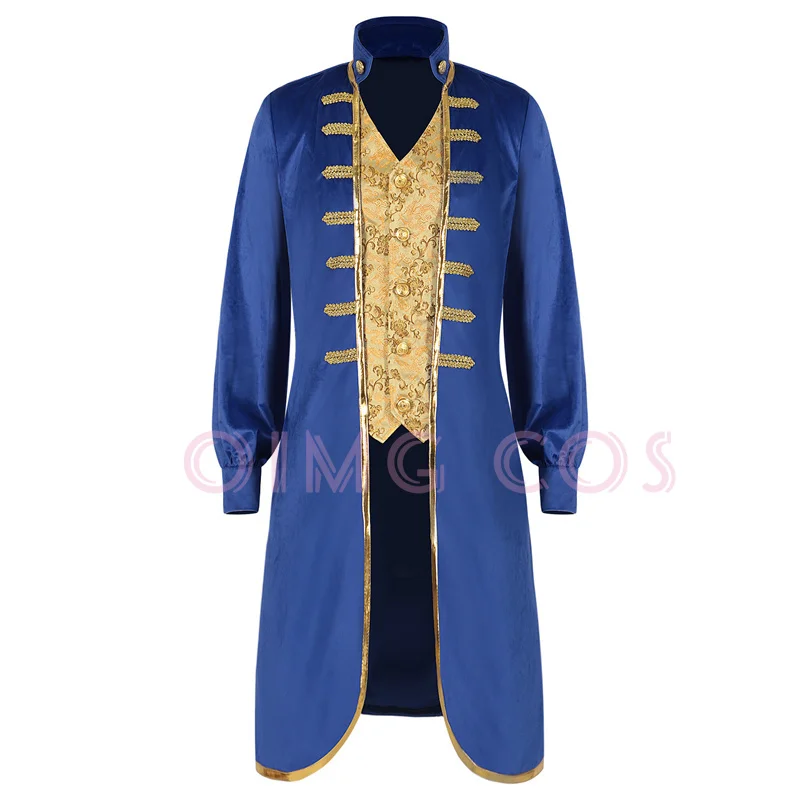 

Halloween Medieval prince tailcoat Gothic coat Halloween border costume gold Coat Clothing