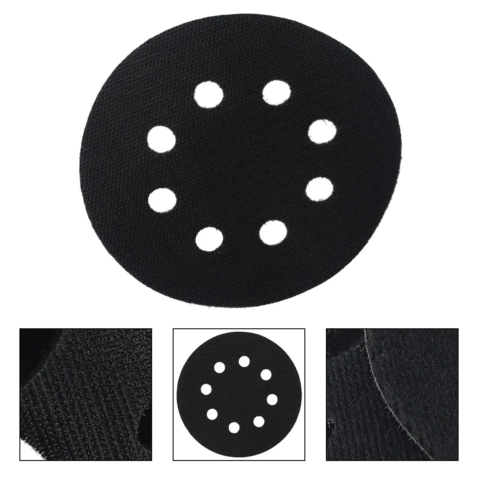 Interface Pad Protection Pad Prevents Dust Protection 8 Holes Cushioning Pad Sanding Discs Ultra-thin Flocking