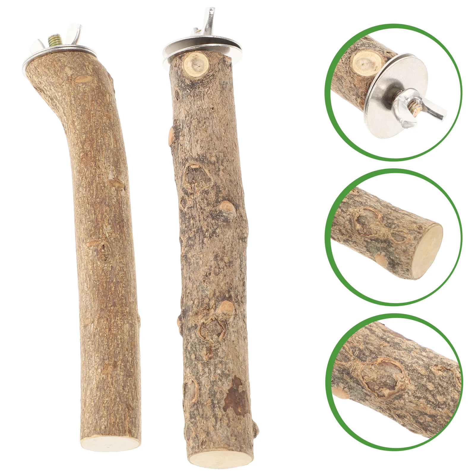 

Parrot Standing Stick Wear-resistant Bird Cage Perch Perches for Cages Cockatiel Toys Parakeet Accessories