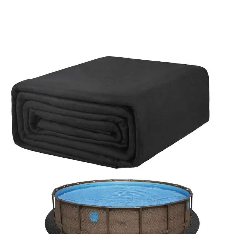 

Round Pool Liner Pad Aboveground Swimming Pool Round Mats Geotextile Pool Pad For Dirt Puncture Resistant to protect your pool