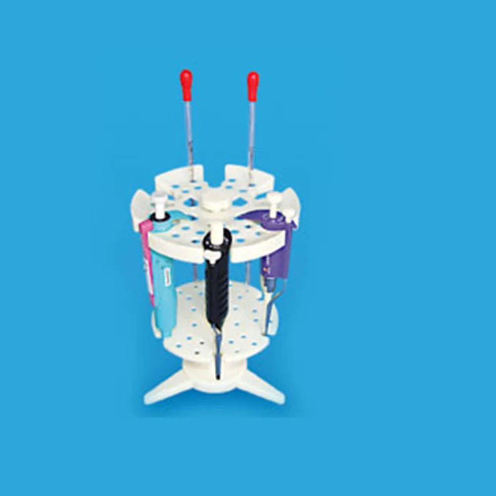 Multipurpose rotatable pipette frame Disk pipette rack Pipette gun pipette holder support stand