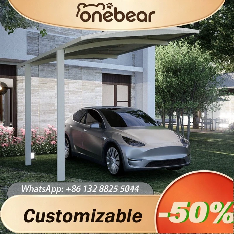 Any Size Custom Modern Portable Shade Carport Full Set Premium Accessories Easy Install For Outdoor Garden Home Parking