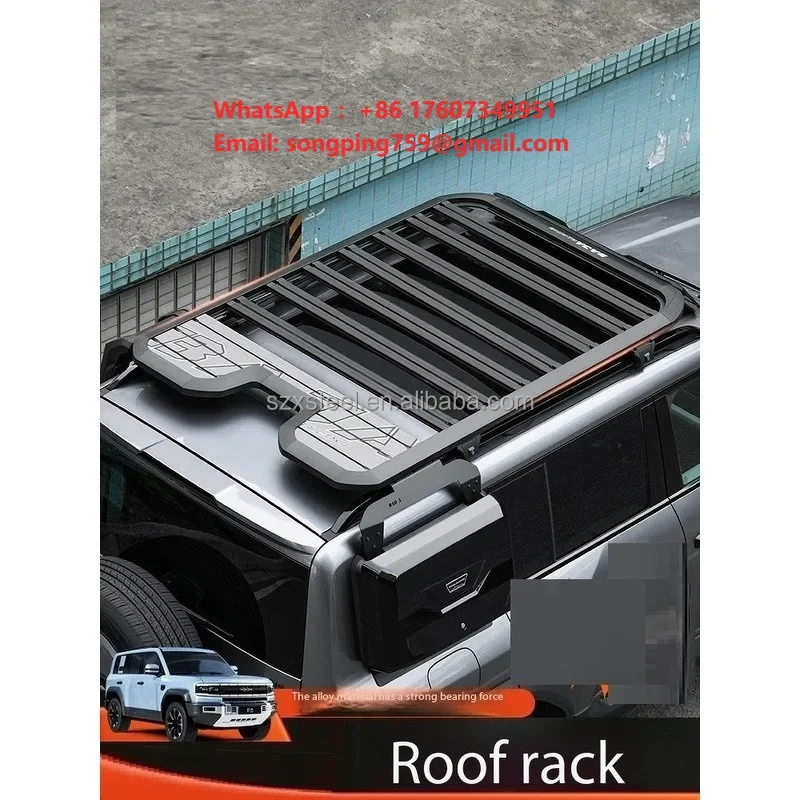 2025 One-Stop Upgrade for BYD Leopard 8 Accessories Stainless Steel Roof Cargo Racks and Off-Road Bumper External Accessories
