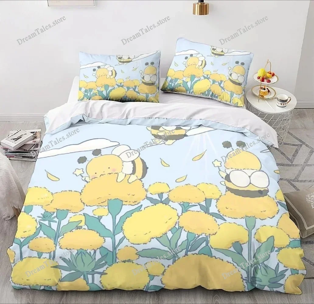Microfibre Bedding Sets, 3DCartoonAnimal Motif, Children's Bed Linen with Zip Room Decor  Duvet Cover  for Teenagers  Adult592FQ