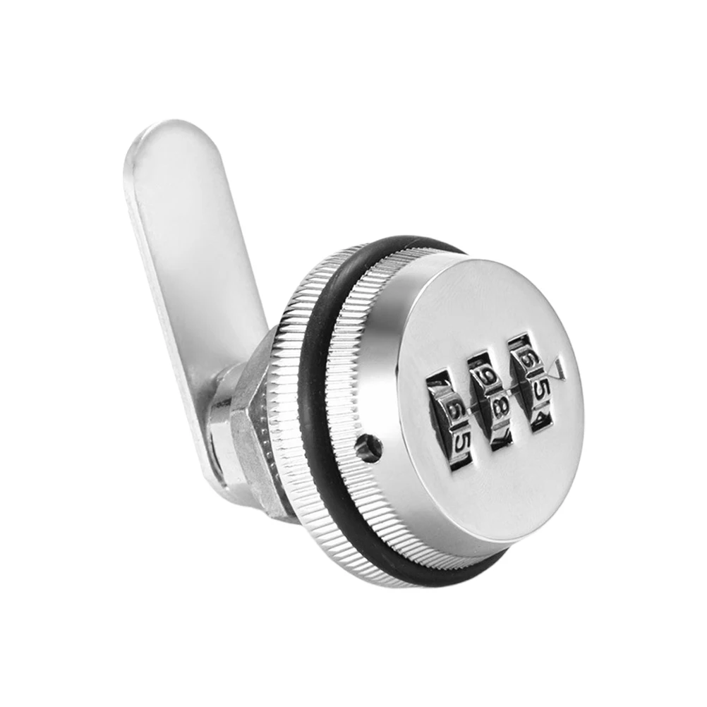 

Adjustable 3-Dial Combination Keyless Security For Mailbox Cabinet Drawer Cupboard niture Silver 1000 Combinations For Locker