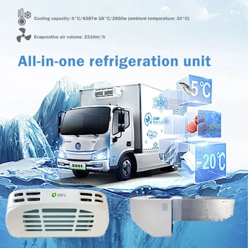 Unidades refrigeradas refrigeradas do caminhão da caixa do congelador de carga fria do refrigerador das vans divididos para o caminhão do reboque do transporte