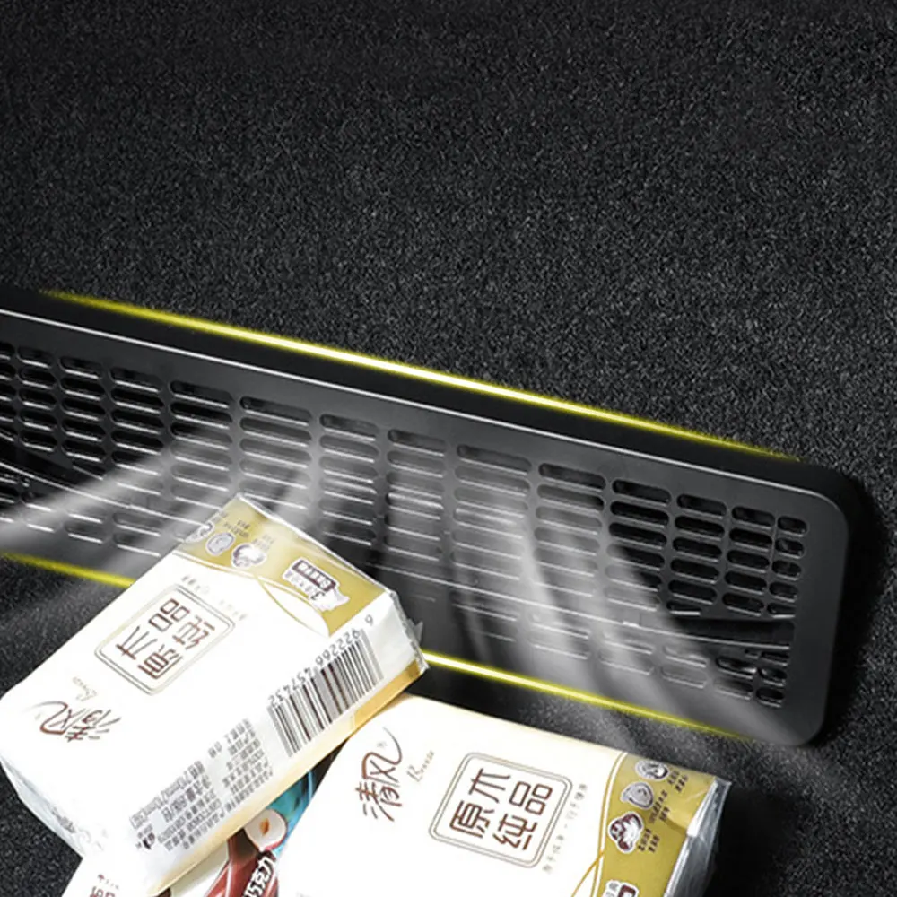 

Backseat Air Vent Cover for Tesla Cybertruck 2024 2025 Under Seat Rear Air Vent Protect Cover Grille Anti-Block ABS