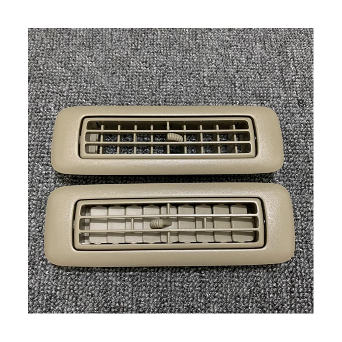 Kisi kisi ventilasi udara A/C atap mobil Beige untuk Toyota Highlander 2007-2014 nozel krem saluran udara samping