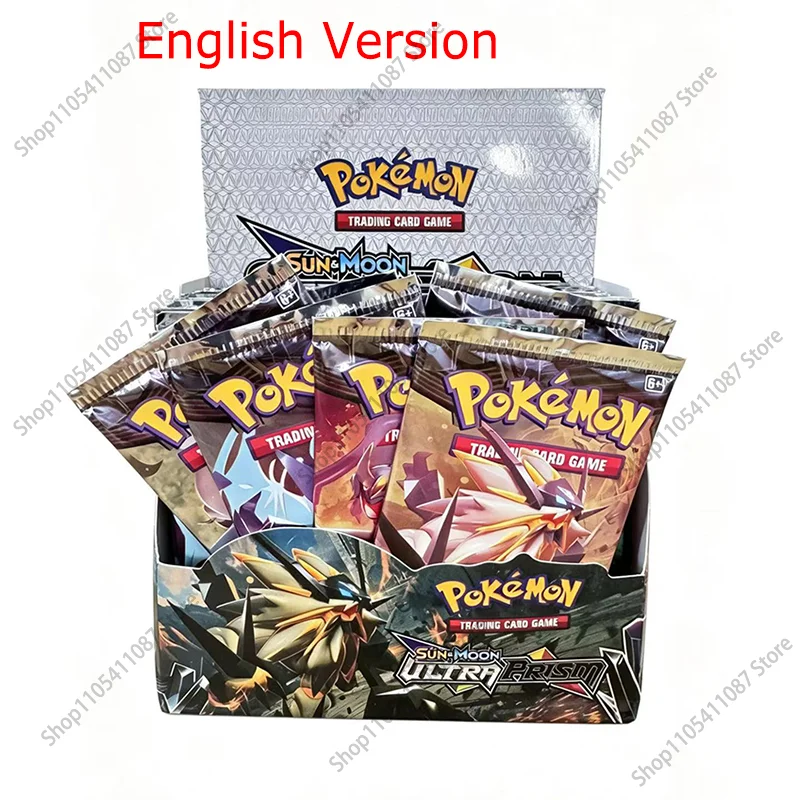 360 Stück Pokémon TCG Sun & Moon Ultra Prism Englische Booster-Karten, Kampf- und Sammelkarten, Spielkarten, Spielzeug, Geschenke