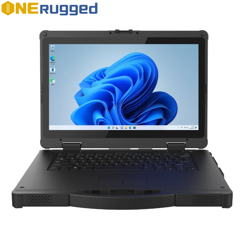 ONERugged N14T 14-Inch Rugged Laptop Long Battery IP65 Fingerprint RJ45 Industrial Tough Notebook PC