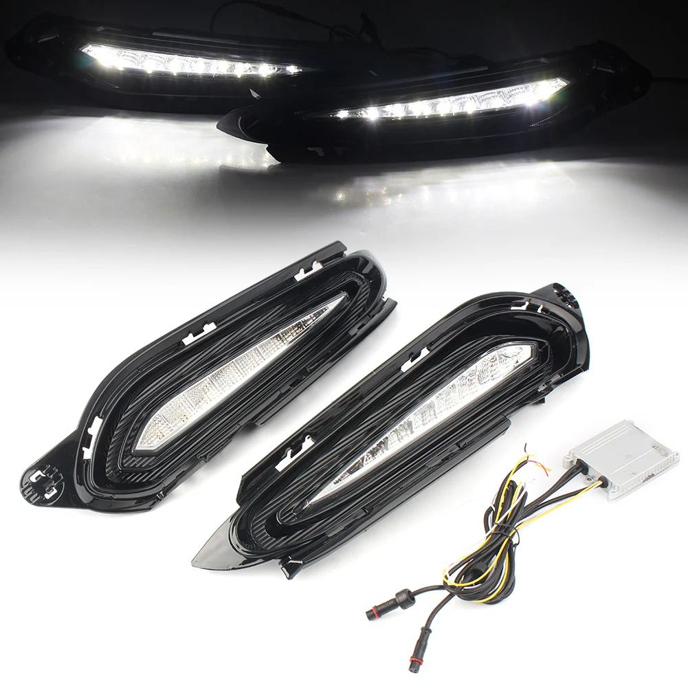 LED DRL Daytime Running Lights Fog Lamp Turn Signal for Honda HRV Vezel 2015 2016 2017 2018