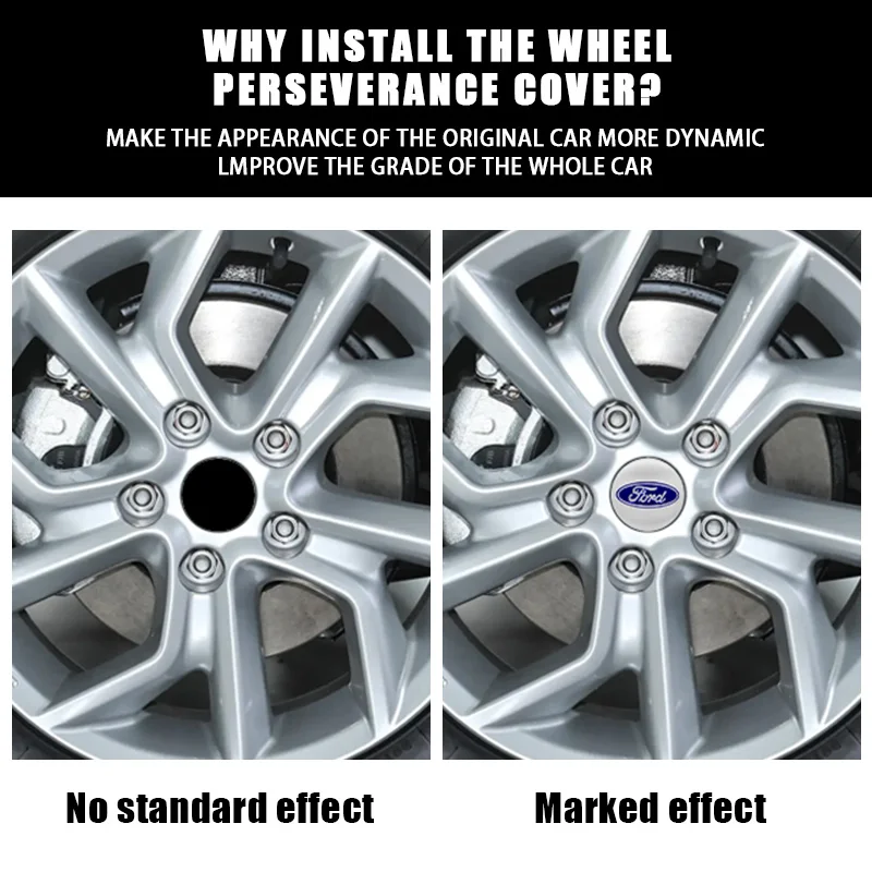 4pcs 56/60/65mm 자동차 외장 장식 액세서리 휠 허브 센터 캡 스티커 액세서리 ... - 4