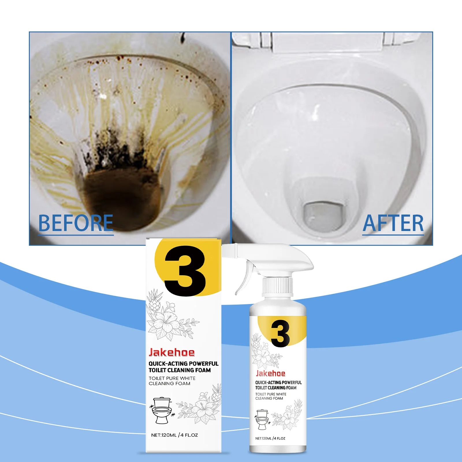 Toilet Bowl Cleaner Stain Removal Dirt Deodorizes Fresh Scent Yellow Urine Ceramic Tile Floor Cleaning Dirt Dissolving Agent