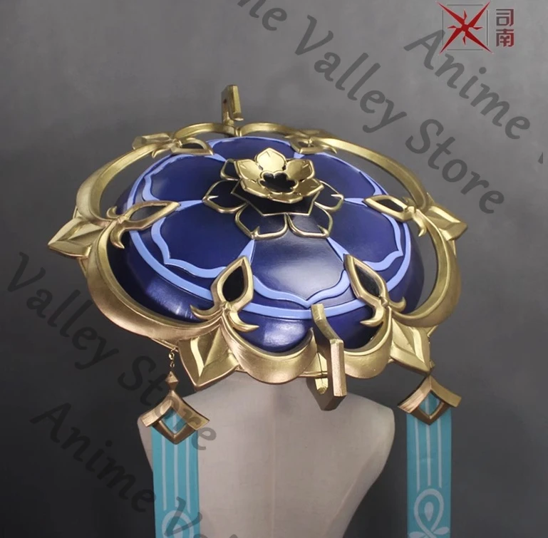 

Аниме Genshin Impact Balladeer Wanderer, бамбуковая шляпа для косплея, реквизит, мультяшная кепка, головной убор, воронка, лента, оружие, рождественский реквизит