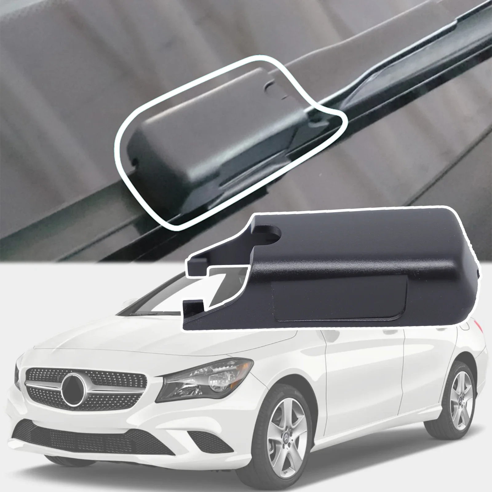 

Car Front Window Windscreen Wipers Arm Cover Cap Rocker Clip Nut For Benz GLC-Class X253 CLA-Class 2016 2017 2018 2019 2020 2021