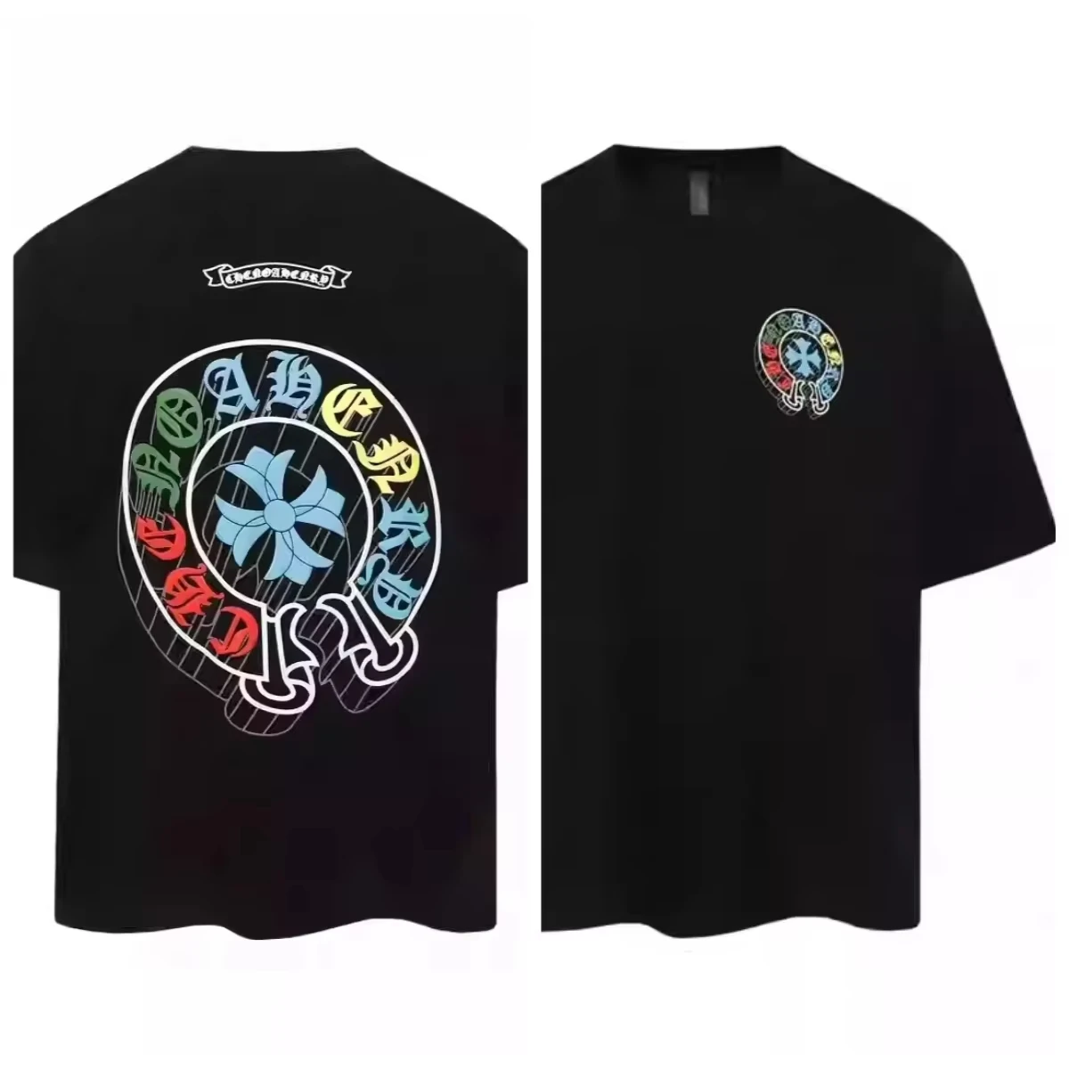 

motorcycle 2025 Summer luxury brand Y2K top T-shirt pure cotton printing simple style casual men's and women's T-shirt