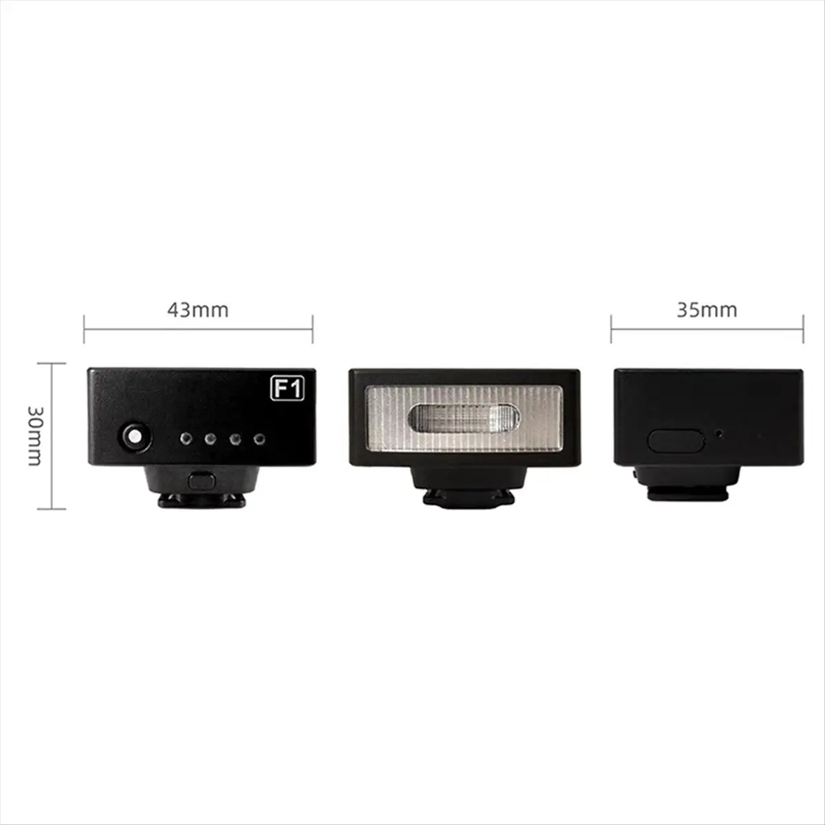 giftnew Mini Hot Shoe Rechargeable Miniature Camera Macro Xenon Flash for Mirrorless Digital Camera A7C DLUX5 GRIII GR2 GR3x(A)