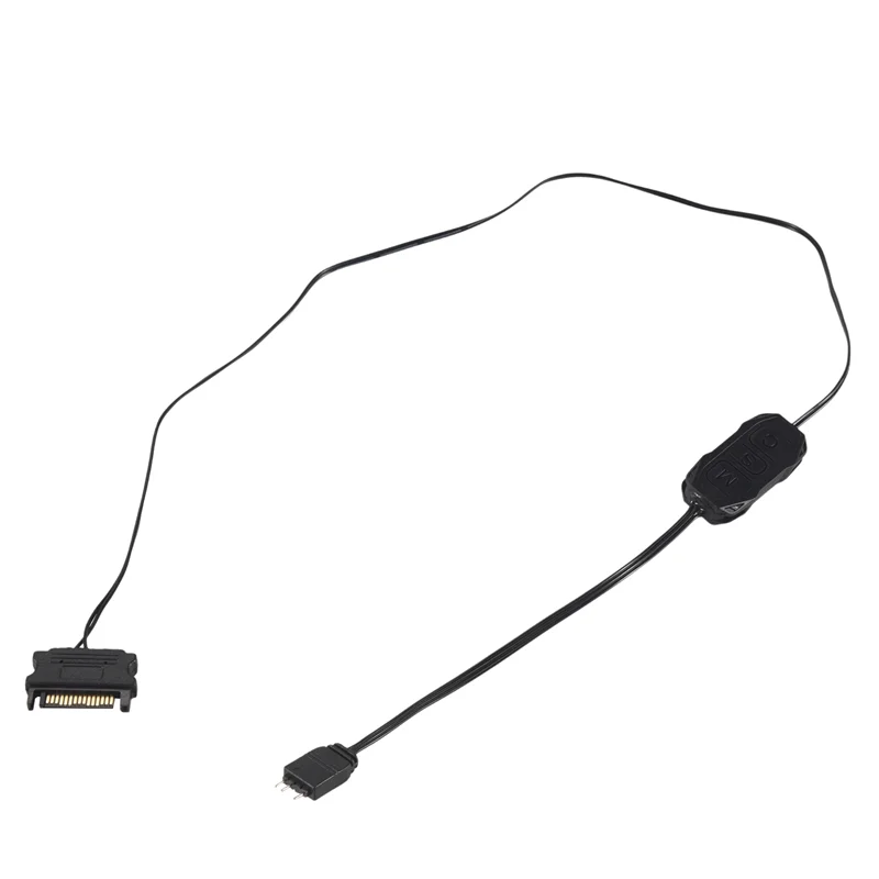 AED7-Controller Mate Controlador RGB direcionável manual ARGB LED Controlador SATA 15 pinos para LED ARGB de 3 pinos