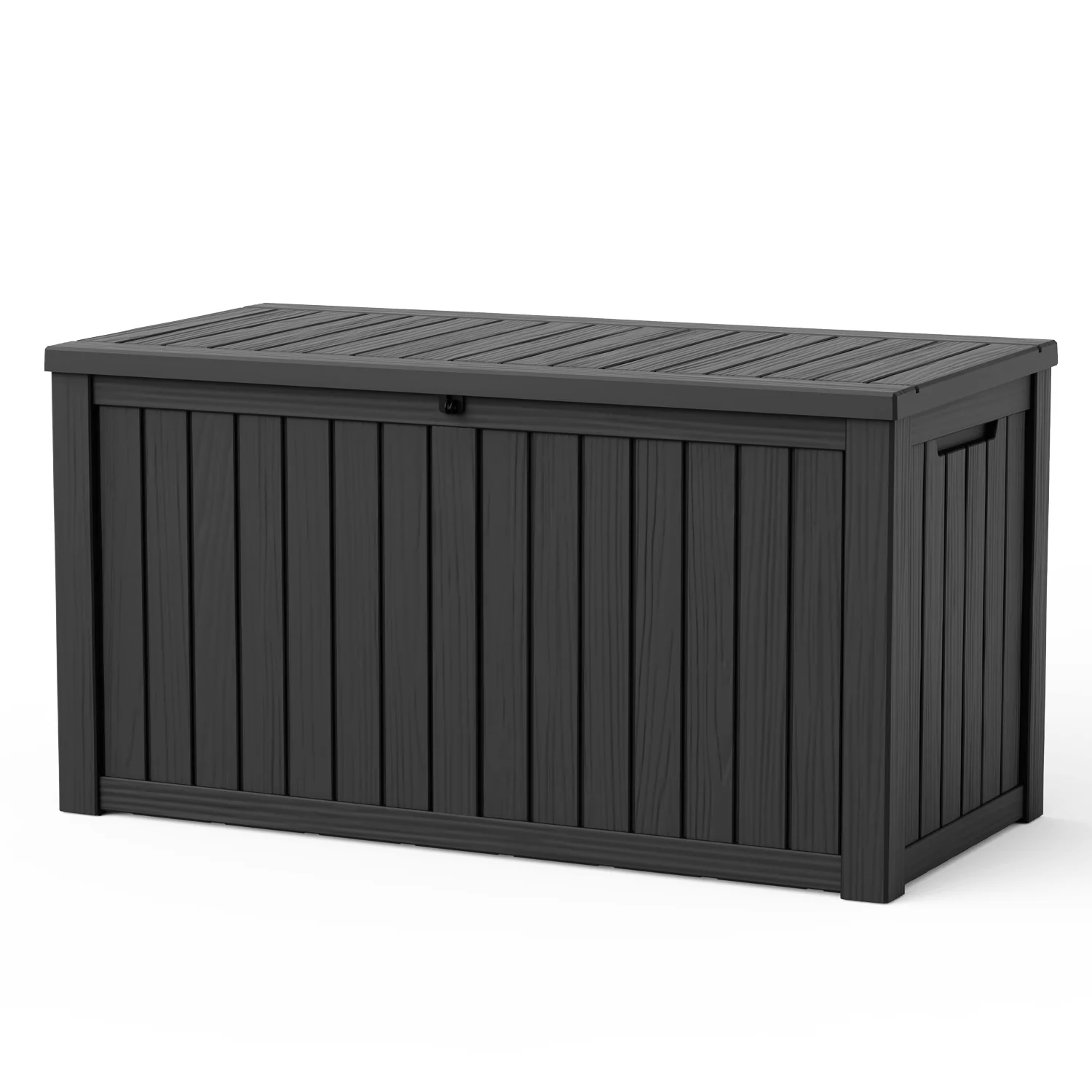 150 Gallon Outdoor Deck Box, Lockable Waterproof Outdoor Storage Boxes For Garden Tools,Indoor Cushions,Weatherproof Container