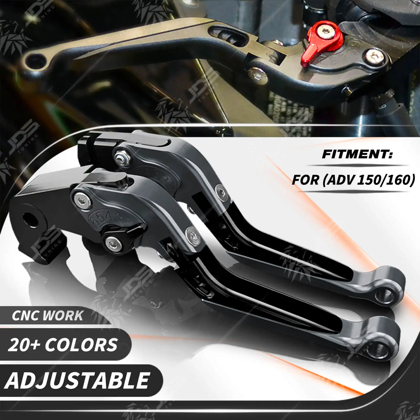 

For Honda ADV150 ADV160 2019-Present Clutch Lever Brake Lever Set Adjustable Folding Handle Levers Motor Accessories Parts