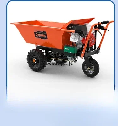 

Engineering Electric Hand Push Three-Wheel Gray Bucket Truck Tilting Small Handling Pull Manure Pull Brick Sand