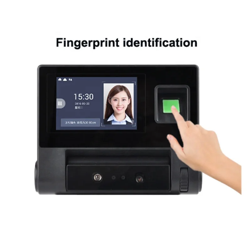 Wholesale Contactless Palm face fingerprint recognition employee time attendance machine with  free SDK software