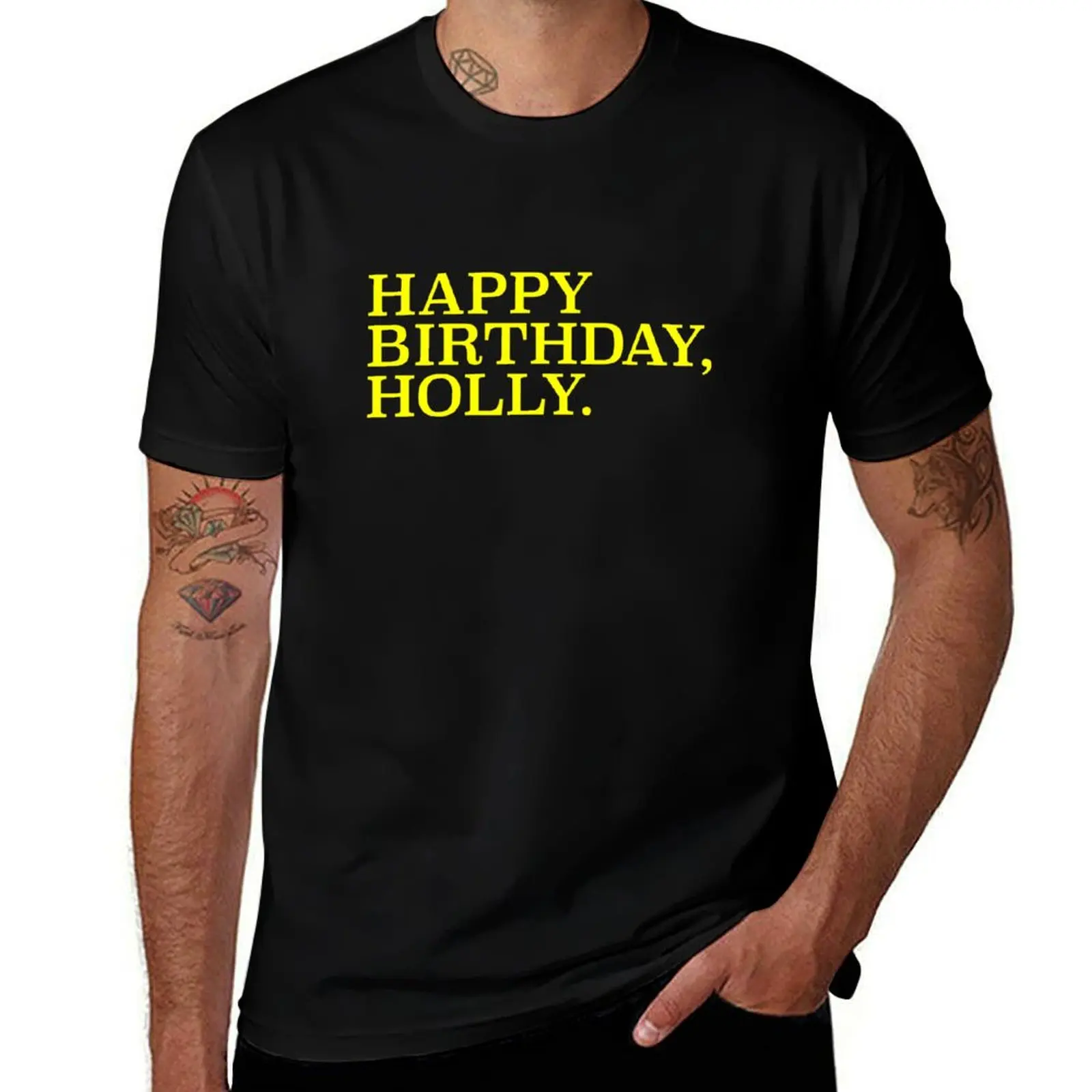 Happy Birthday Holly - Reply All Email T-Shirt Sun Protective Outdoor Tee Top T-Shirt