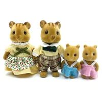 Forest Animal Family 1_12 Dollhouse Accessories Mini_yythk 5