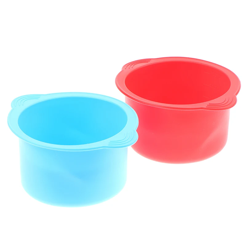 Wax Warmer Heat-resisting Replacement Silicone Bowls Hair Removal Wax  With Stirring Stick Non-Stick Pan Hair Removal Beauty