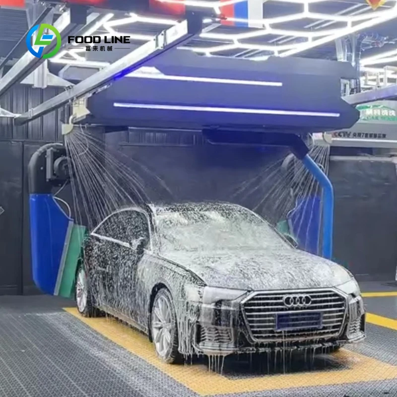 Customized 360 Cantilever Automatic Touchless Car Washer Brushless Car Wash Equipment with Wind Drying Function