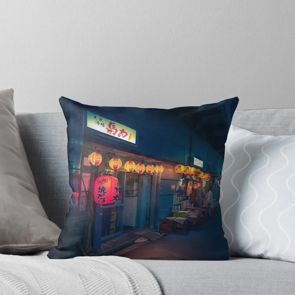 

Neo Tokyo - Streets of Koenji Throw Pillow Christmas Covers Throw Pillow Covers Pillow