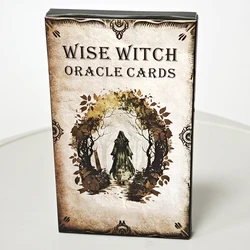 Wise Witch Oracle Deck 12 * 7 cm 20 szt. Karty Wyroczni Narzędzie do wróżenia, Czytanie tarota, Czary, Wicca, Grimoire, Bos