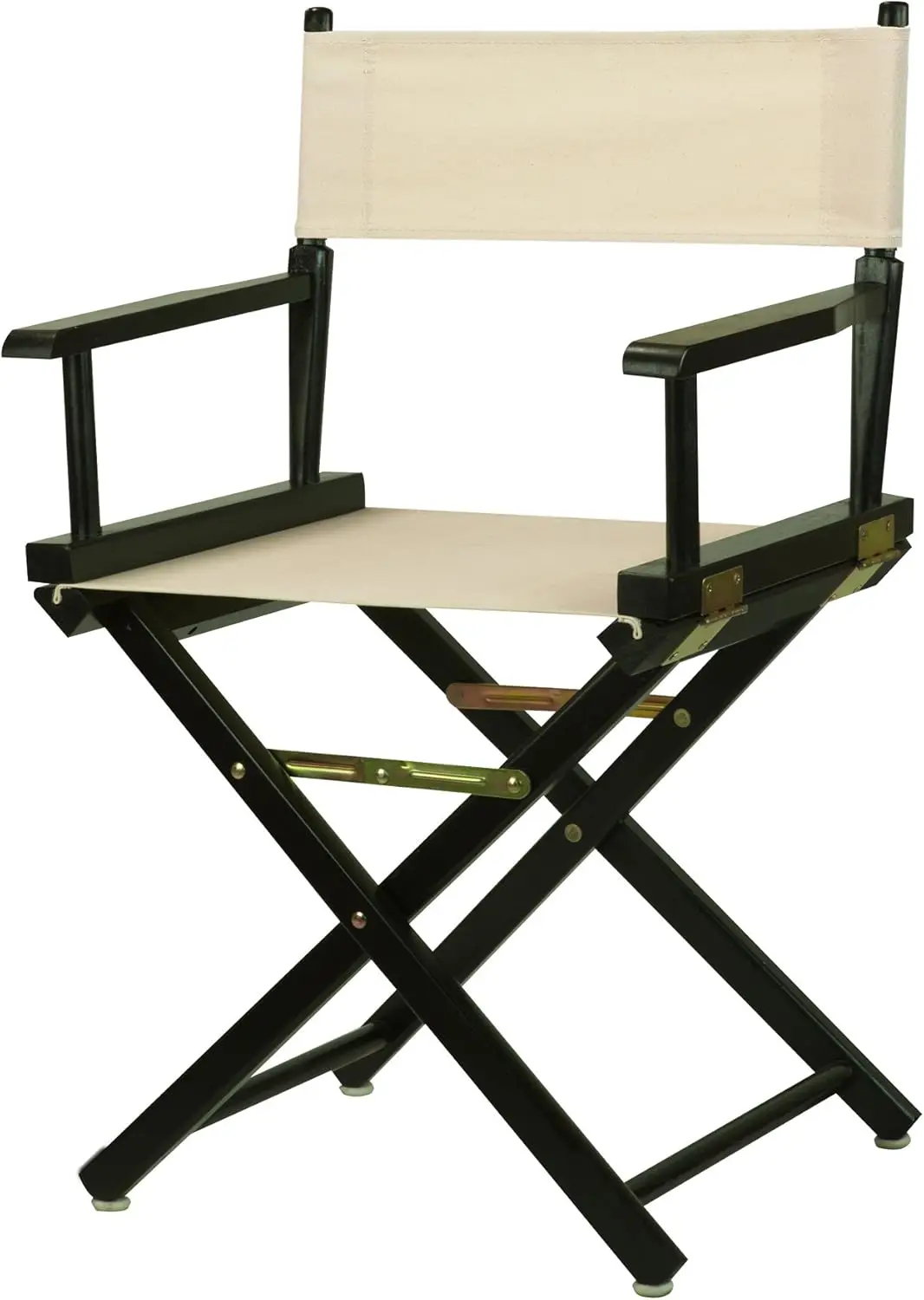 

18"" Director'S Chair Bla Frame With Wheat Canvas
