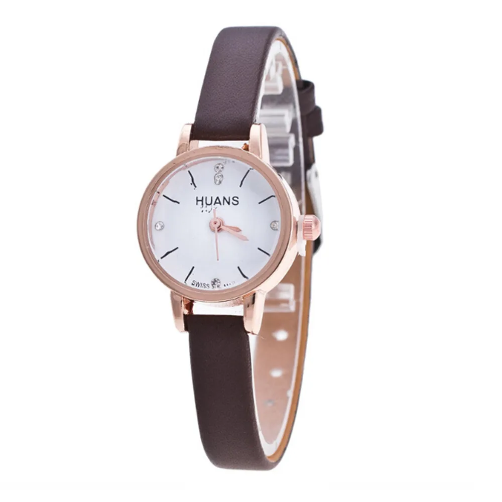 Fashion Watches Ladies Minimalist Fine Leather Strap Watch Vintage Wrist Watches For Woman Travel Souvenir Birthday Gifts