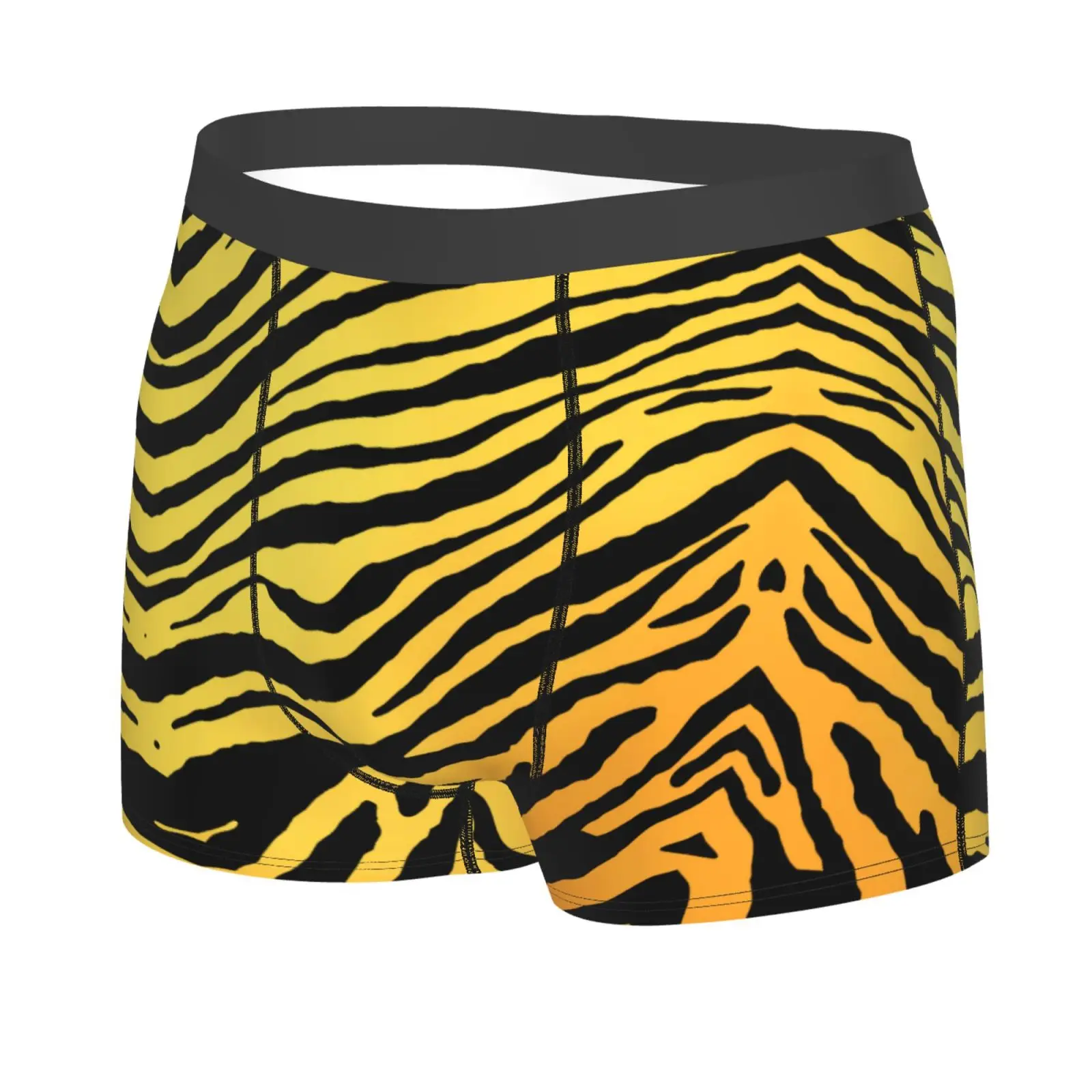 Zebra Stripe Pattern Print Men Underwear Boxers Men's Novelty Underpant Breathable Printed Male Underpants Man Boxer Briefs