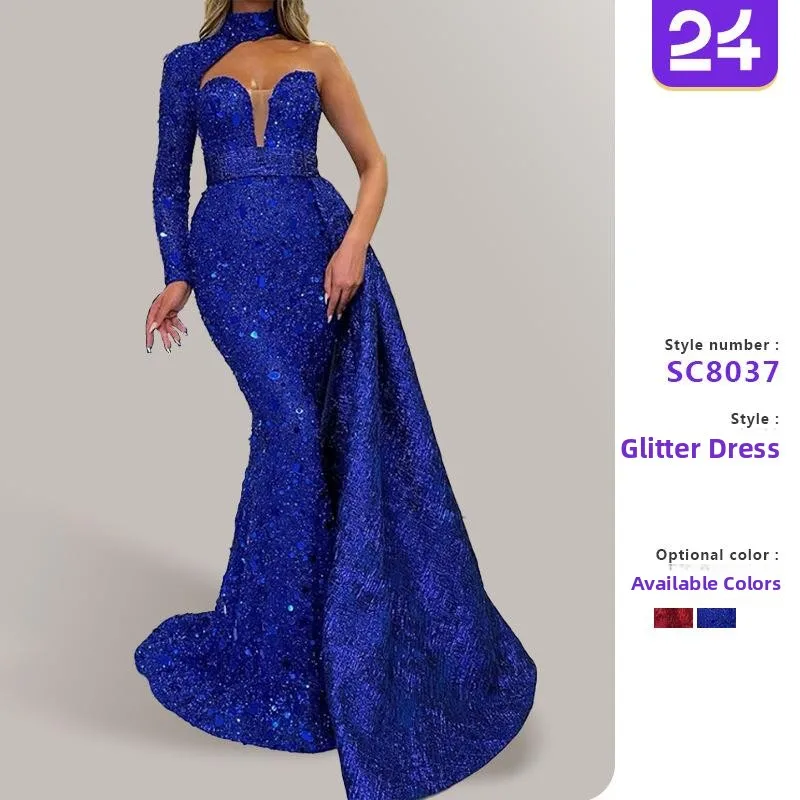 

Женское длинное банкетное платье Fi Tail Dr со средней талией Ele Sle для особых случаев