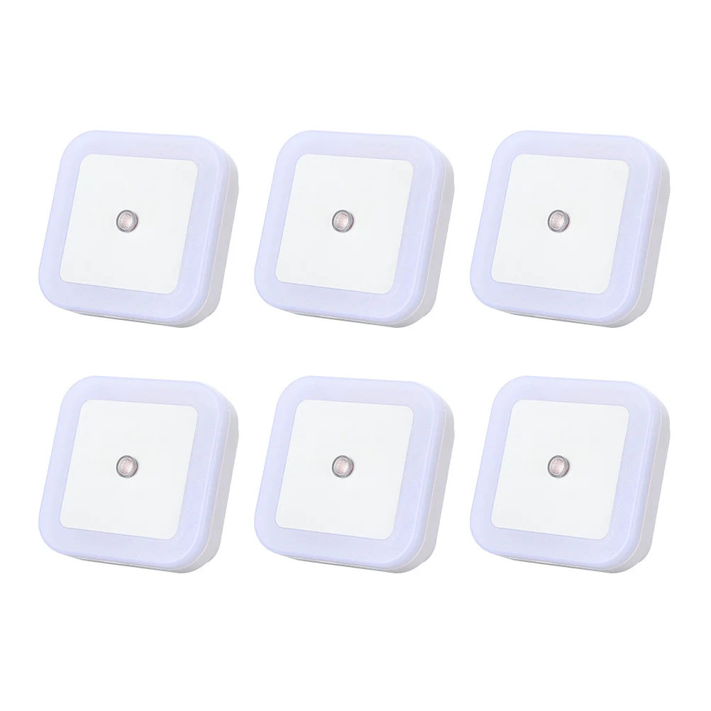 6pcs Led Night With Light Sensor, Plug In Bedroom Lamp For Kids, Small Nightlight For Children Safe Overnight Use,