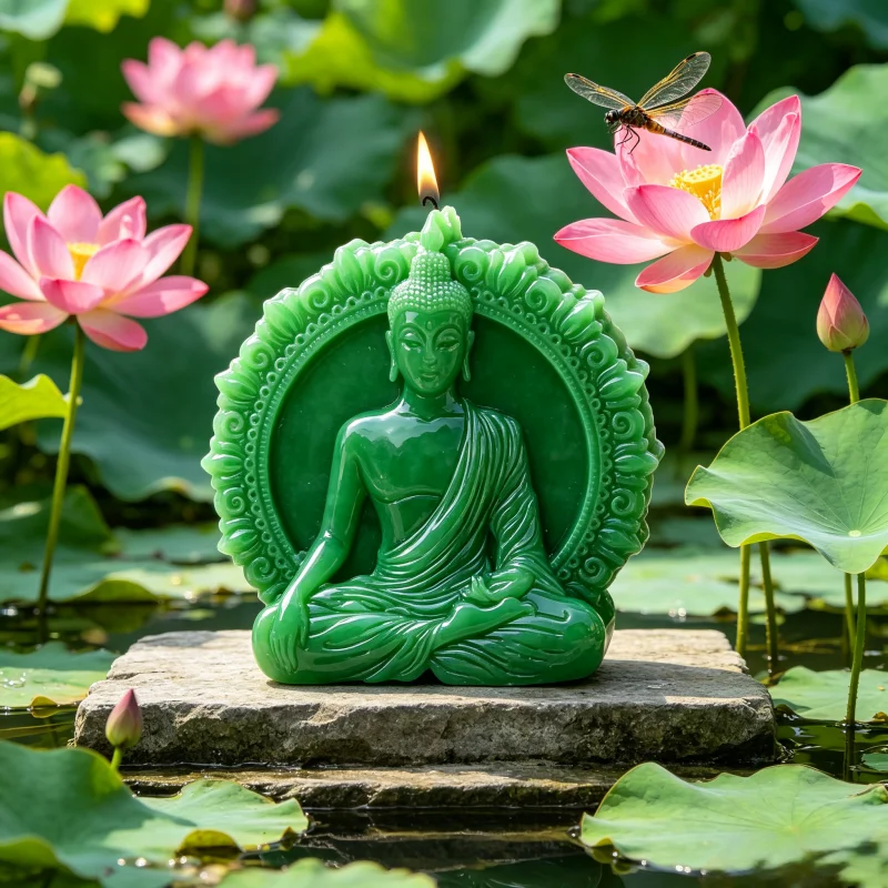 Buddha Sculpture Silicone Candle Mold Exquisite Buddha Statue Embossed Design For Resin Wax Plaster Zen Meditation Room Decor